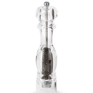 Peugeot Lucite “Nancy” Manual Pepper Mill, Clear Acrylic, 8.67”